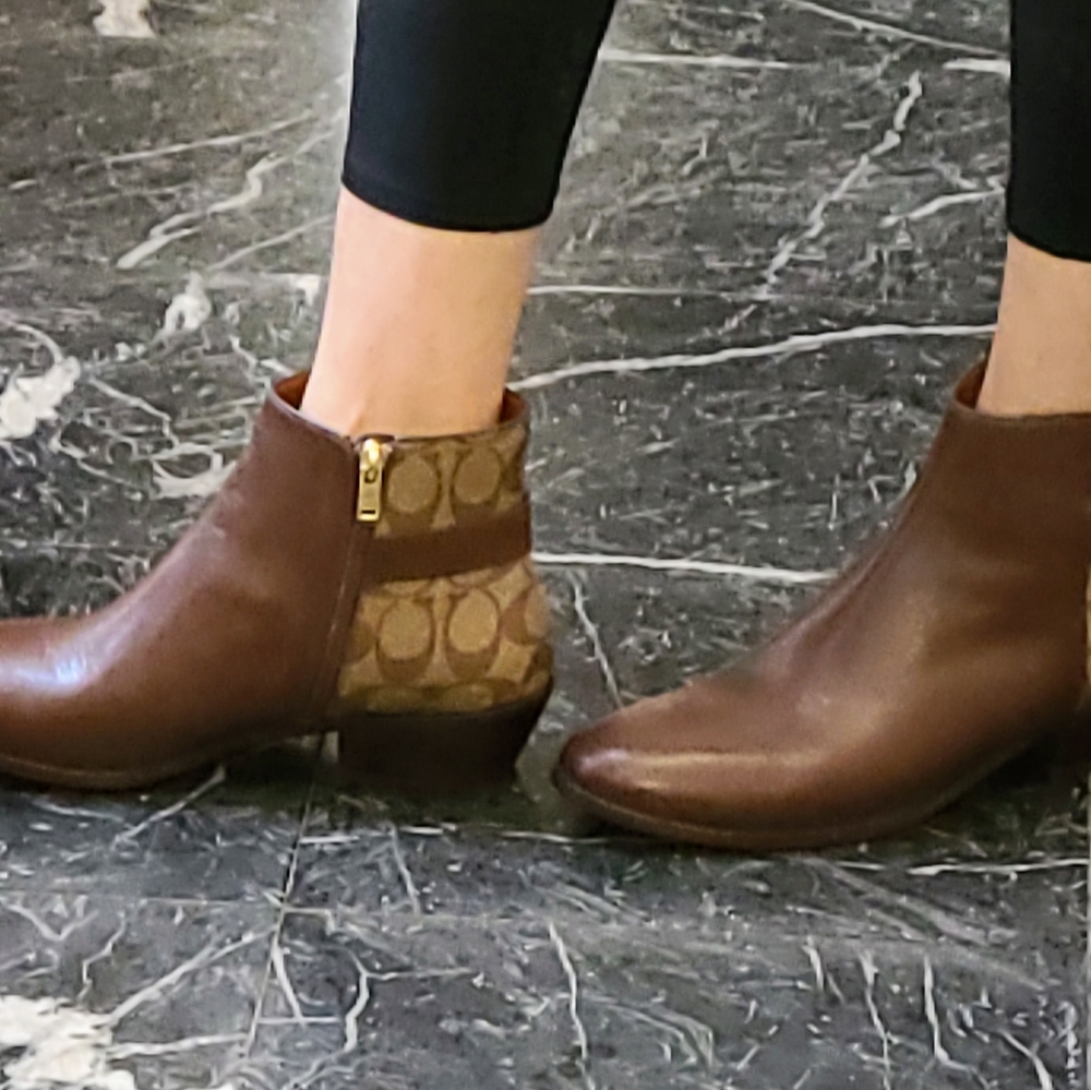 Coach Dany Signature Ankle Boot in Walnut